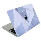 McStorey Macbook Pro M1-M2 Kılıf A2338 ile Uyumlu Koruyucu Sticker Laptop Kaplama Marble14 Gri