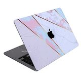 McStorey Macbook Pro M1-M2 Kılıf A2338 ile Uyumlu Koruyucu Sticker Laptop Kaplama Marble14 Karışık
