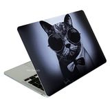 McStorey Macbook Pro M1-M2 Kılıf A2338 ile Uyumlu Laptop Sticker Koruyucu Kaplama Cat01NL Siyah