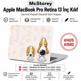 McStorey MacBook Pro Retina 13 İnç Kılıf A1425 A1502 Uyumlu Köpek Desenli Sert Kapak Kılıf Mat Hard Case İnce Hafif Çizilme Koruyucu Laptop Kılıfı Dog 66