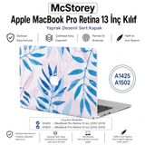McStorey MacBook Pro Retina 13 İnç Kılıf A1425 A1502 Uyumlu Tropikal Yaprak Çiçek Desenli Sert Kapak Hard Case İnce Hafif Laptop Koruyucu Flower 17