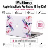 McStorey MacBook Pro Retina 13 İnç Kılıf A1425 A1502 Uyumlu Tropikal Yaprak Çiçek Desenli Sert Kapak Hard Case İnce Hafif Laptop Koruyucu Flower 36