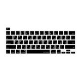 McStorey MacBook Pro Rusça Klavye Koruyucu US ANSI Düz Enter A2338 M1 M2 A2251 A2289 A2141 Uyumlu Silikon Keyboard Cover Touch Bar Siyah