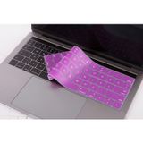 McStorey MacBook Pro Türkçe Q Klavye Koruyucu US ANSI Düz Enter Uyumlu Silikon Keyboard Cover 13-15 İnç A1706 A1989 A2159 A1707 A1990 | Amerikan İngilizce Klavyeyi Türkçe Q’ya Çeviren Mor