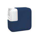 McStorey MacBook Şarj Aleti Kılıfı Silikon | 29W A1540, 30W A1882, 35W A2571 USB-C Uyumlu | MacBook 12 ve Air 13.3/13.6/15.3 Adaptör Koruyucu Mavi