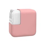 McStorey MacBook Şarj Aleti Kılıfı Silikon | 29W A1540, 30W A1882, 35W A2571 USB-C Uyumlu | MacBook 12 ve Air 13.3/13.6/15.3 Adaptör Koruyucu Pembe