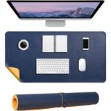 McStorey Masa Desk Mat 90X45 cm – Geniş Çift Taraflı Deri Mouse Pad Kaymaz Masa Koruyucu - Siyah