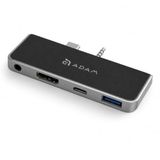 McStorey Microsoft Surface Go 2 Go 3 Go 4 Uyumlu USB-C Hub 4 Port HDMI 4K USB 3.1 PD 60W Şarj 3.5mm Ses Adaptörü Alüminyum Dock İstasyonu