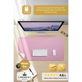 Mcstorey MousePad Deri Masa Matı Kaymaz Dayanıklı Masa Üstü Mat 2mm 90x45cm Pembe
