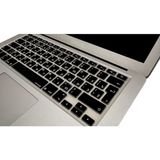 McStorey Rusça Klavye Koruyucu Silikon Apple MacBook Air 13 & Pro 13/15 ile Uyumlu | UK ISO Ters L Enter | A1278 A1502 A1425 A1369 A1466 A1286 A1398 Siyah
