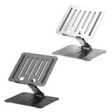 McStorey Taşınabilir Katlanabilir Ayarlanabilir Laptop Standı – Alüminyum, Ergonomik Dizüstü Bilgisayar Yükseltici, Kademeli Yükseklik Ayarı, Tüm Laptoplar İçin Uyumlu 10 inç-17 inç Siyah