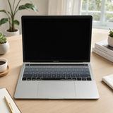 McStorey Türkçe Q Keyboard Cover MacBook Pro Touch Bar 13 inç 15 inç Uyumlu A1706 A1989 A2159 A1707 A1990 | US ANSI Amerikan Düz Enter Silikon Klavye Koruyucu Siyah Gri