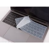 McStorey US İngilizce Klavye Koruyucu MacBook Pro 13 15 Touch Bar Uyumlu A1706 A1989 A2159 A1707 A1990 | Amerikan Düz Enter ANSI | Silikon Keyboard Cover Şeffaf