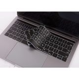 McStorey US İngilizce Klavye Koruyucu MacBook Pro 13 15 Touch Bar Uyumlu A1706 A1989 A2159 A1707 A1990 | Amerikan Düz Enter ANSI | Silikon Keyboard Cover Siyah