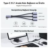 McStorey USB C Hub 3 Port USB Çoklayıcı USB 3.0 + 2 USB 2.0 OTG Adaptör MacBook iPad Tablet Android Telefon Windows Laptop Type-C USB Hub