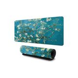 Mcstorey Van Gogh Desenli Masa Pedi 60X30 cm 3 mm Kaymaz Tabanlı Desk Mat Kumaş Mouse Pad Ofis Home Office Için Geniş Pürüzsüz Yüzey Açık Yeşil - Ahşap