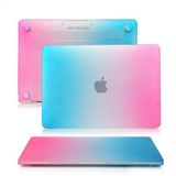 Mcstorey Yeni MacBook Pro A1707 15.4 inç Gökkuşağı Renkler Mavi Kılıf