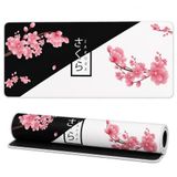 McStorey ZEN XXL Mouse Pad 90x40 cm, Büyük Masa Matı, 3 mm Dikişli Kenar, Kaymaz Kauçuk Taban, Gaming Mousepad – Sakura Yin