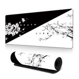 McStorey ZEN XXL Oyuncu Mouse Pad 90x40 cm 3mm Dikişli Kenar Kaymaz Taban Büyük Masaüstü Mouse Pad Gaming Mousepad Ofis ve Çalışma Masası Japon Temalı Sakura Koleksiyonu
