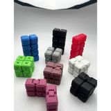 Mcy Dekor Sonsuz Küp Infinity Küp – Stres Atıcı, 3D Baskı, Eğlenceli ve Taşınabilir Fidget Oyuncağı - Gülkurusu