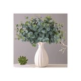 MD Aspiz Flowers 2 Adet Yapay 16 Dalı Okaliptus Demeti Saksısız Yaprağı Sarkıt Çiçegi Bitki Sarmaşık Ağacı Kuru