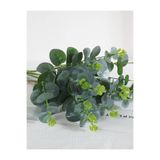 MD Aspiz Flowers 2 Adet Yapay 16 Dallı Lüx Okaliptus Bitkisi __ Saksısız Demeti Ağacı Sarkıt Sarmaşık Gelin Buketi