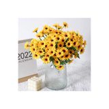 MD Aspiz Flowers 2 Demet Yapay Lüx Papatya ( Saksısız ) ayçiçeği ayçiçek Buketi vazo agaç