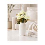 MD Aspiz Flowers Yapay Çiçek 10lu Lüks krem karanfil Demeti 42 Cm ( Saksısız ) krizantem kasımpatı Bitki Gelin Buketi