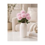 MD Aspiz Flowers Yapay Çiçek 7li Lüx lila krizantem Demeti 42 cm ( Saksısız ) Bitki Gelin Buketi karanfil kasımpatı