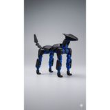 M&D Design Dummy K9 Robot Köpek Figürü - 3D Yazıcı Eklemli Hareketli Oyuncak - Mavi Siyah