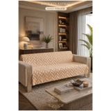md home carpet %100 Bambu Beyaz Yumuşak Tüylü Süngerli Çok Amaçlı Koltuk Örtüsü Şalı 170x210 cm