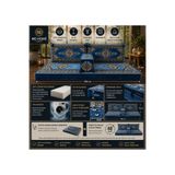 md home carpet Şark Köşesi Minder Takımı Yıkanabilir Fermuarlı Sert Süngerli Özel Dokuma 10 CM Kalınlıkta