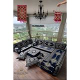 md home carpet Şark Köşesi Takımı %100 Yerli Üretim | Özel Dokuma Kumaş | 10 cm Çökmeyen Sünger Minder