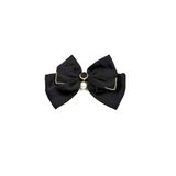 MD Moda Accessories İnci Detaylı Lüks Saten Fiyonk Otomatik Saç Tokası