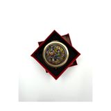 MD Moda Accessories Taşlı Vintage Desenli Cep Aynası – 7 cm – Metal Gövde, Hediye Kutulu