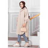 Md Oval Kesim Tesettür Gömlek Tunik Taş - 38 - 40