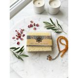 Md Sultan Spa Beauty Defne Yağlı Sünger Sabun 100 gr - Sarı-Beyaz