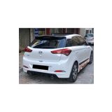 md tuninggaraj Hyundai i20 2015-2020 Uyumlu Parlak Siyah Plastik Spoiler