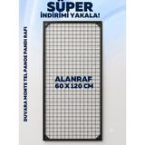 MD Vitrin Dekorasyon Sık Telli Tel Raf - Siyah Renkli Tel Pano Stand, Duvar Askılığı, Telefon ve Züccaciye Raf 60X120 cm 10 Adet