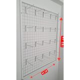 MD Vitrin Dekorasyon Tel Pano 80X100 cm 4x4 Duvara Monte 20 Adet 15 cm Kanca Dahil