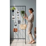 MD Vitrin Dekorasyon Tel Raf Ayaklı Tel Pano Metal Stand 90X190