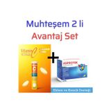 MDC ASPROTEK (Glukozamin, Kondroitin, MSM, Kalsiyum) 30 Saşe+Vitamin C & Çinko & Vitamin D 20