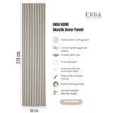 MDF Akustik Duvar Paneli 60×278 cm – Traverten