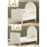 Mdf Beşik, Krem Athena Büyüyen Beşik 90X130 - Krem Athena Karyola 90X190