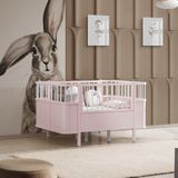Mdf Besik, Siesta Buyuyen Besik 90X130 - Siesta Karyola 90X190 - Pembe