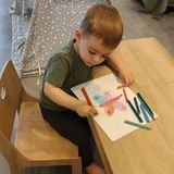 Mdf Çocuk Aktivite Masası | Açılabilir Kapaklı | Ergonomik Tasarım | 1 Sandalye 1 Masa