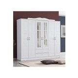 MDF Gardırop, Country West 6 Kapılı Dolap, Beyaz