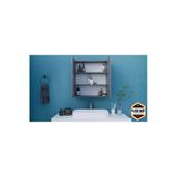 Mdf İki Kapaklı Aynalı Banyo Dolabı Çok Amaçlı Banyo Dolabı