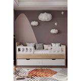 Mdf Malzeme Çocuk Klasik Sonomo-Beyaz Karyola Yavrulu, 90 x 190 - Sonomo - Beyaz - Sarı - 90 x 190 cm