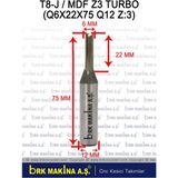 Mdf-Mdflam Z3 Turbo Karbür Freze (300 Plakaya Kadar Kesim Ömrü)